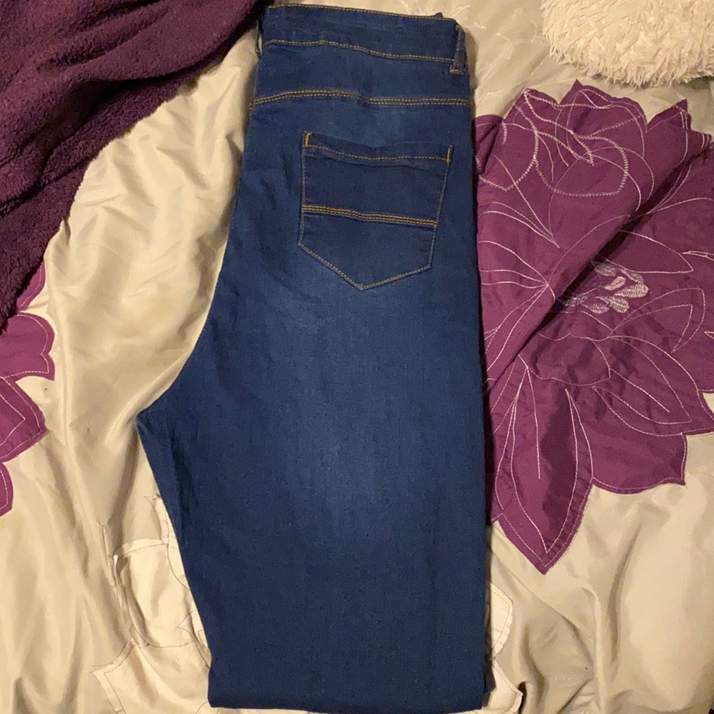 Dark blue skinny jeans size 16 long